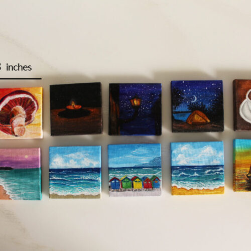 Miniature Art on Canvas