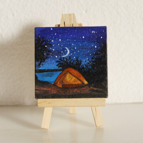 Miniature Art on Canvas